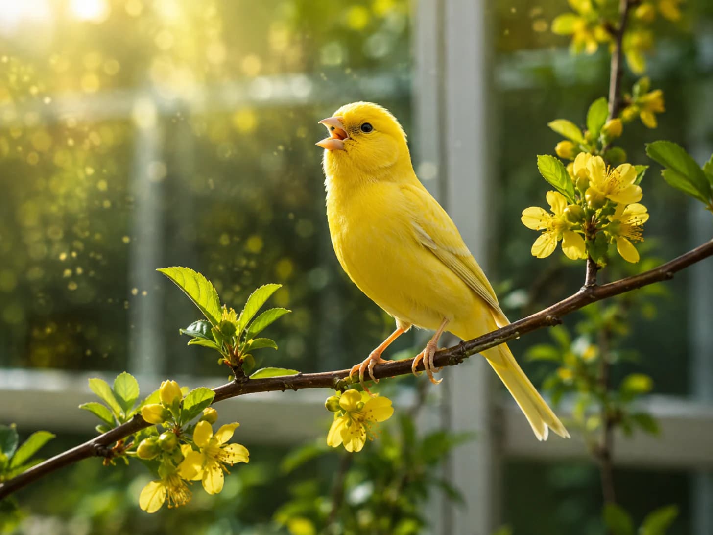 Sunny starts at first light, from that exact branch, whether or not anyone is ready for it.