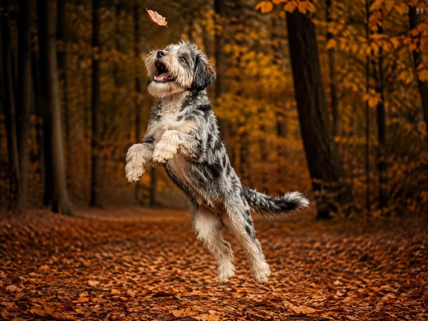 Wilbur has decided to catch every leaf that falls this autumn. He is currently on leaf nine.