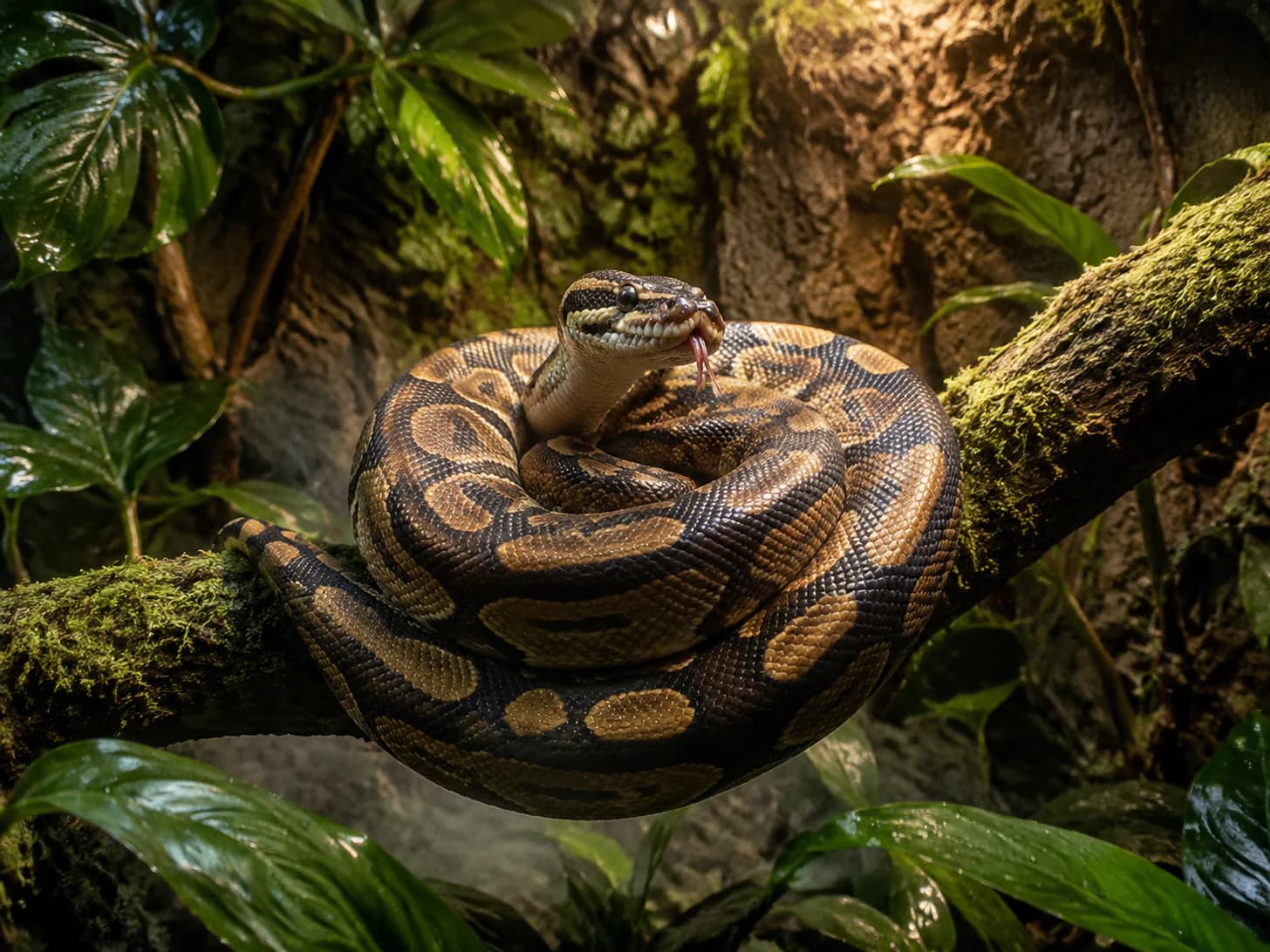 Monty picked the branch with the best view and has not left it in a week.