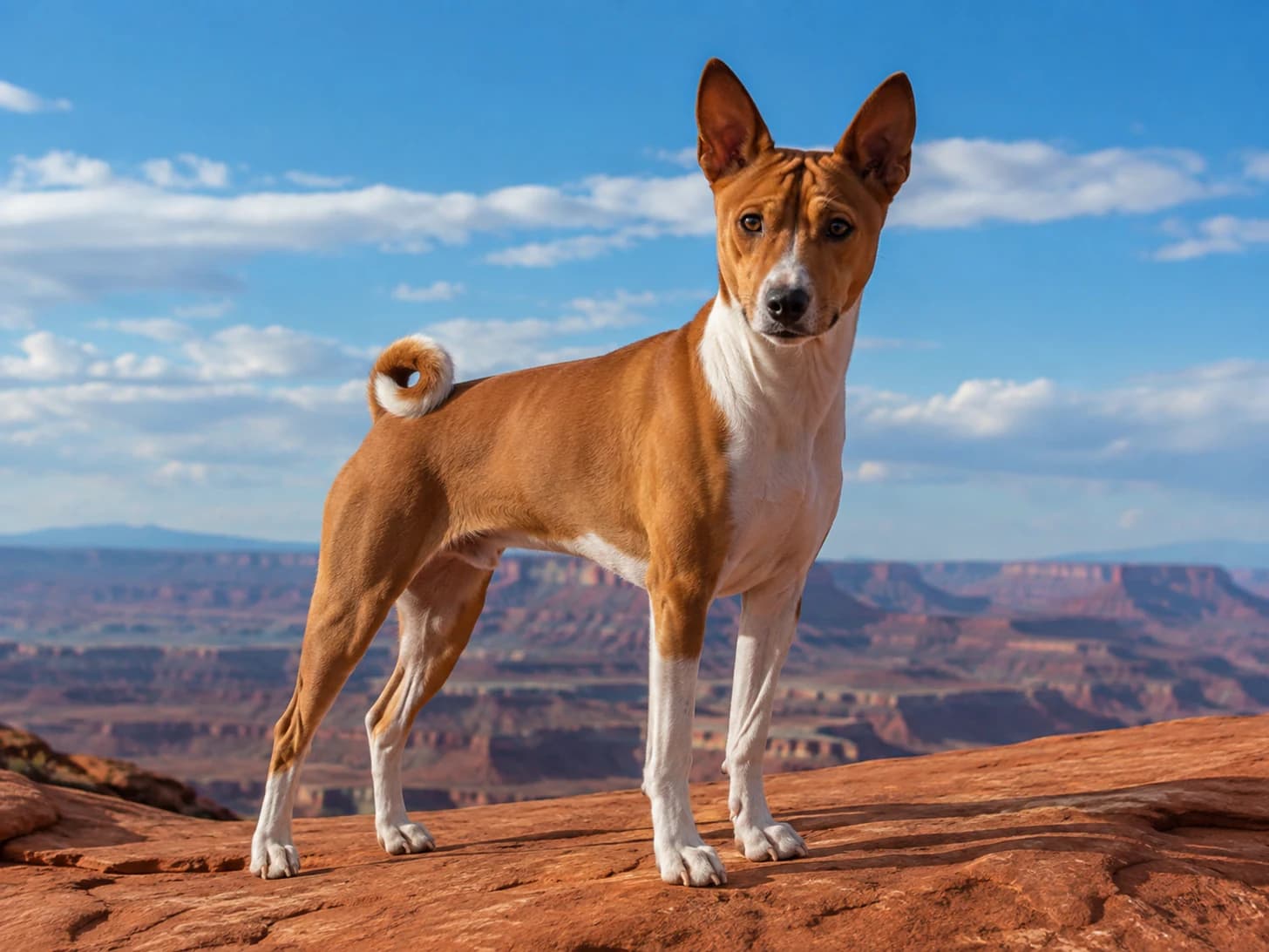 Kito found the edge of the canyon and stood there as though he had arranged it himself.