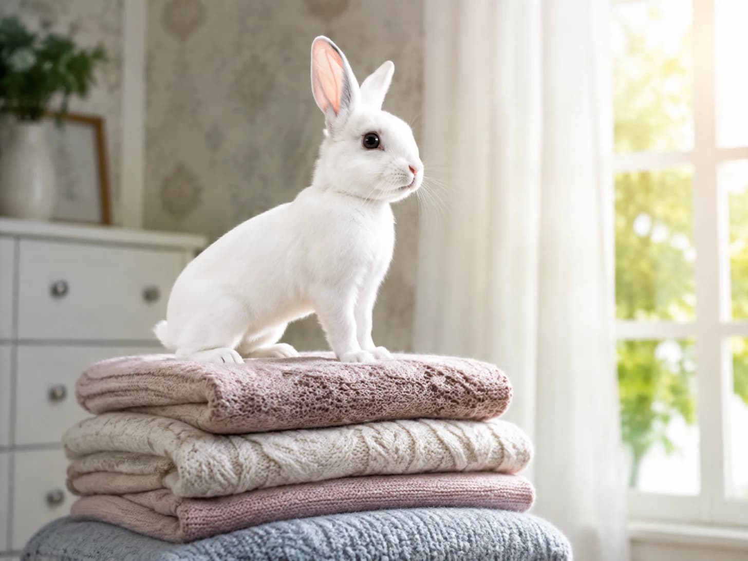 Bijou has claimed the clean laundry. The laundry is no longer clean.