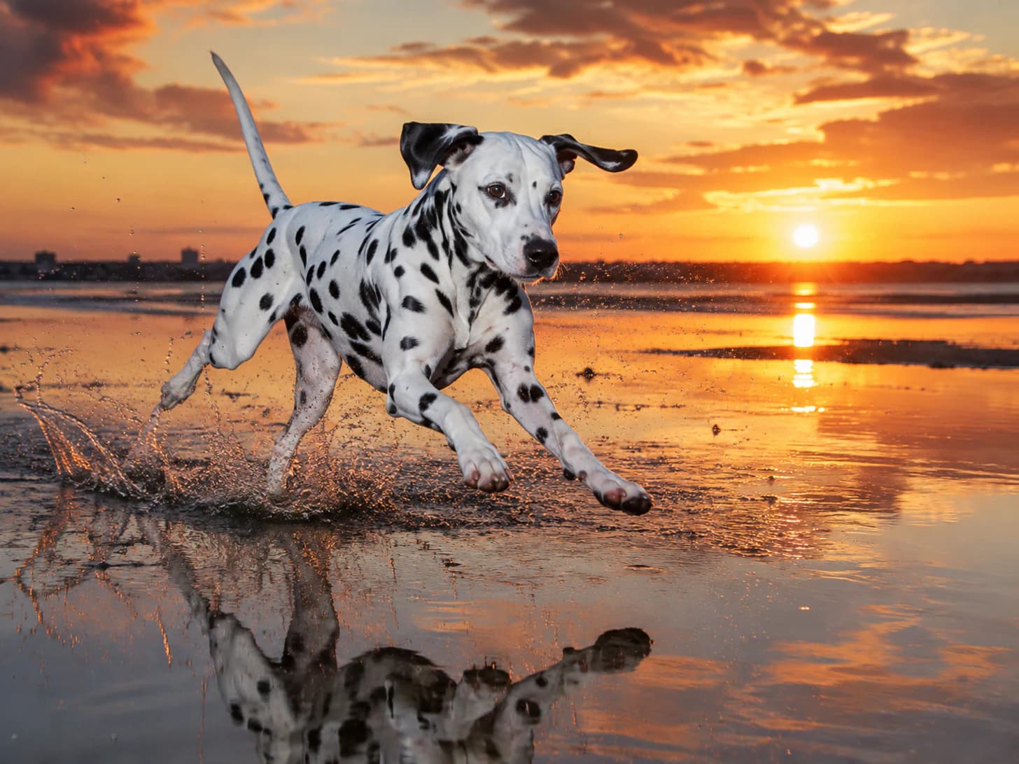 Pongo runs the tideline at sunset and comes home with sand in places I cannot account for.