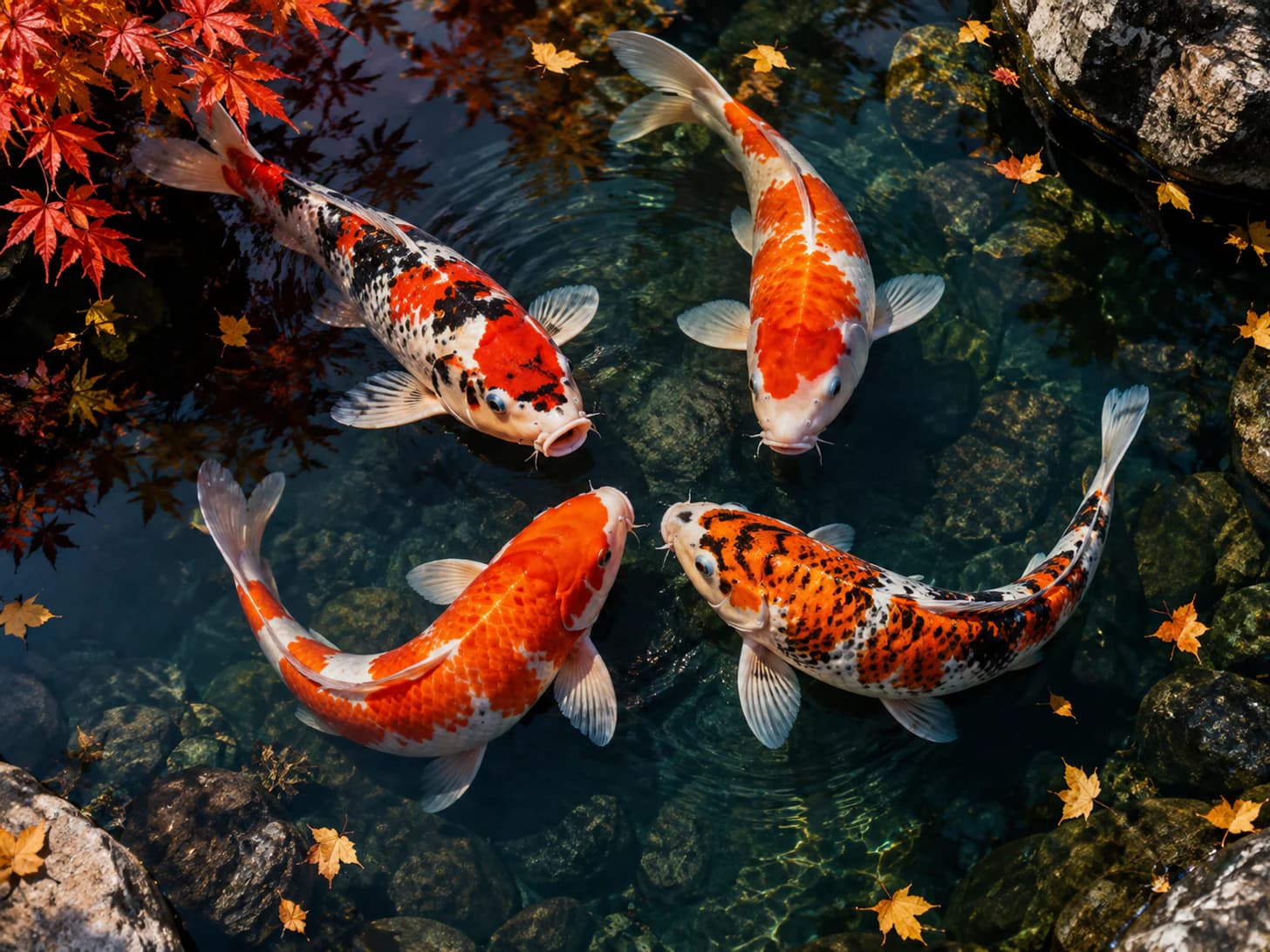 Kintaro and the others come up the instant a shadow crosses the water, in case it is food.