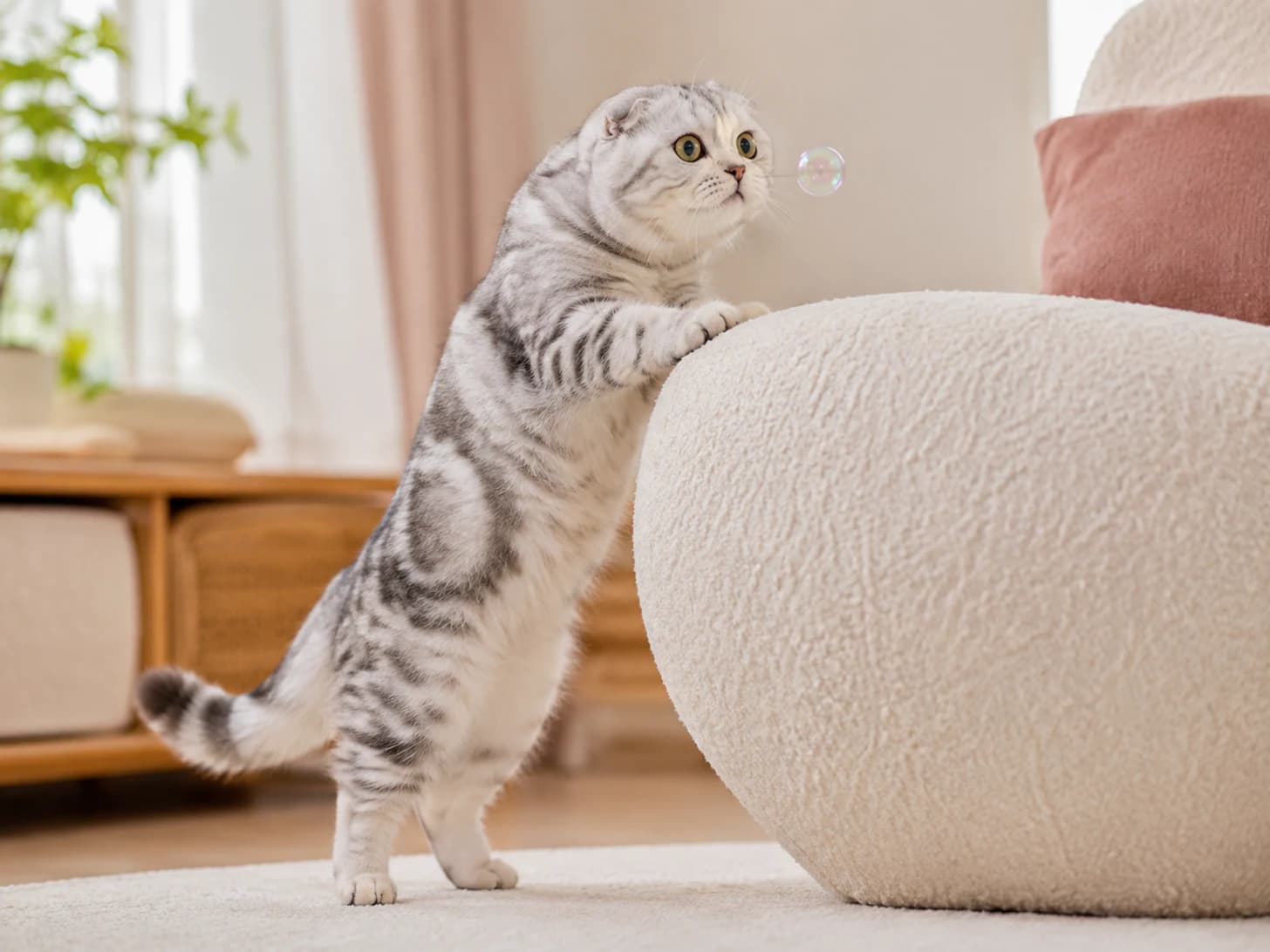 Nova has been tracking this one bubble across the entire room.