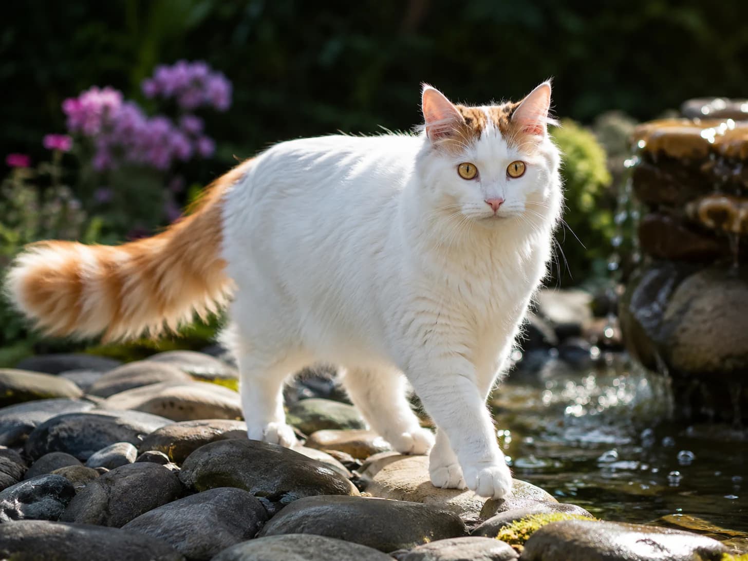 Deniz picks her way along the stones every morning to see whether the water has changed.