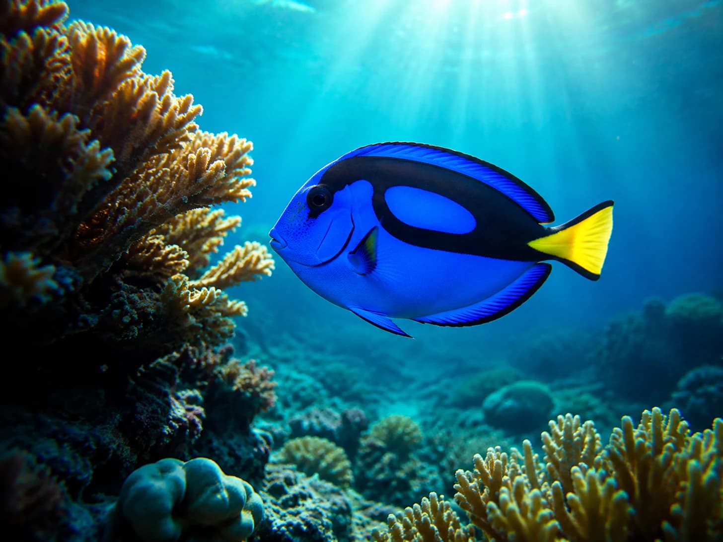 Marlin does one slow circuit of the reef and arrives back exactly where he started.