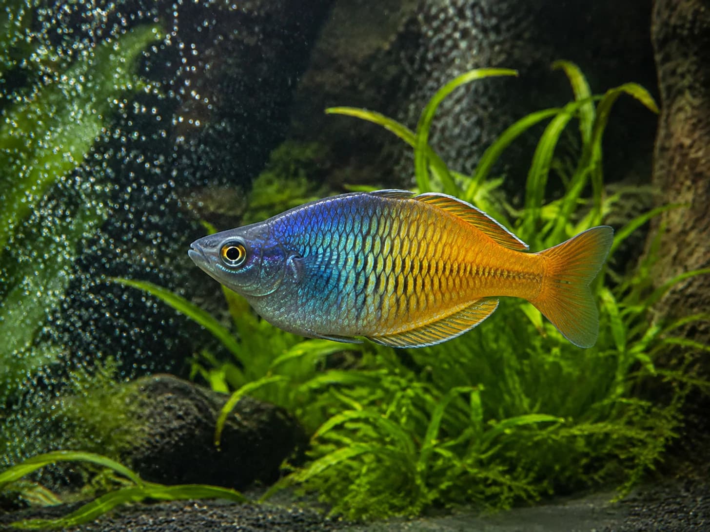 Fisher changes colour depending on the light and takes full personal credit for it.